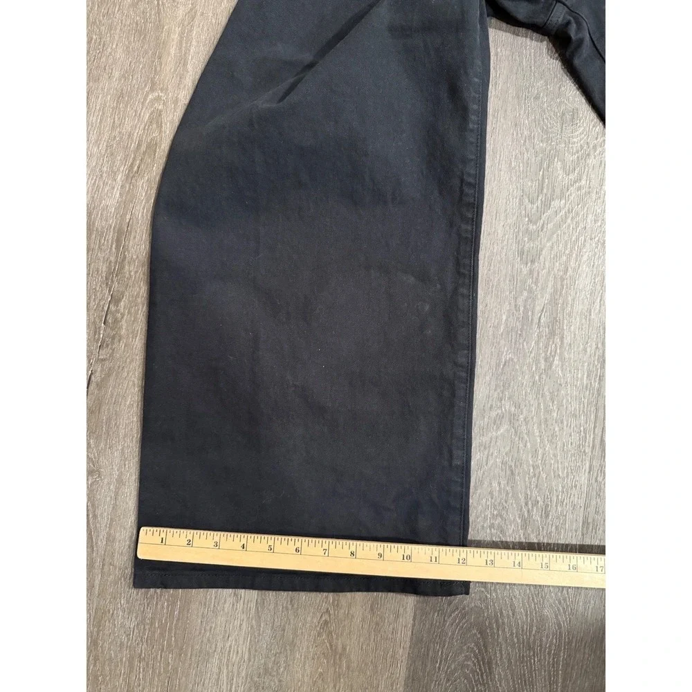 Universal Thread Women's High-Rise Sailor Wide Leg Ankle Jeans in Black Denim 14